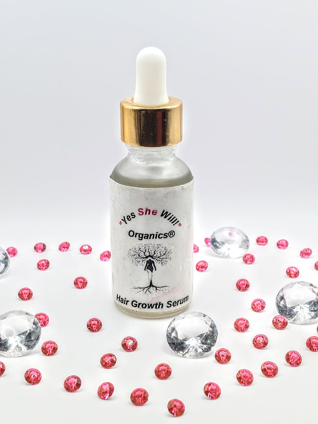"Yes She Will!" Organics®️ Hair Growth Serum (1 fl oz dropper bottle with curved hook)