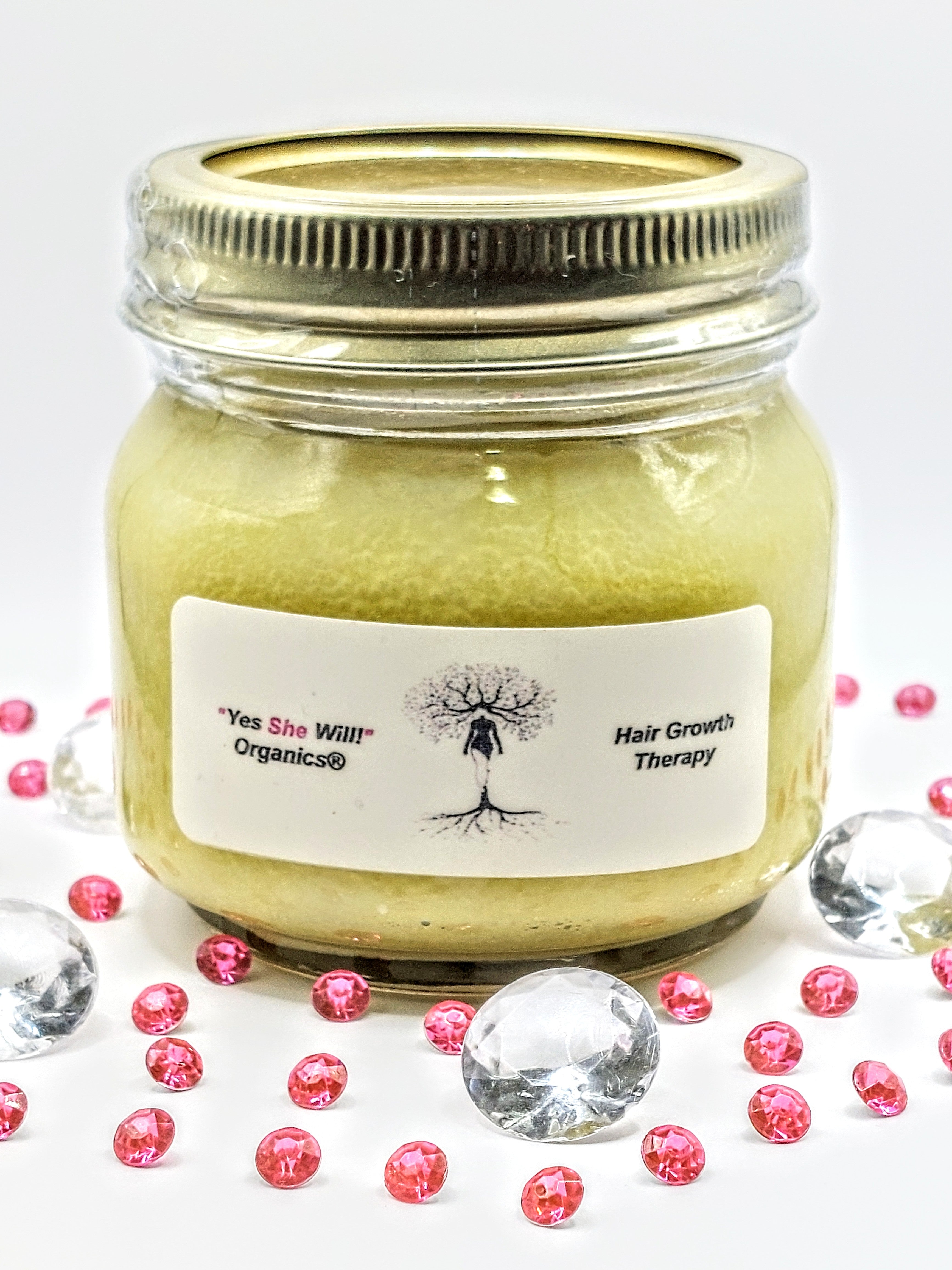 "Yes She Will!" Organics®️ Hair Growth Therapy (Half-Pint) (8 oz)