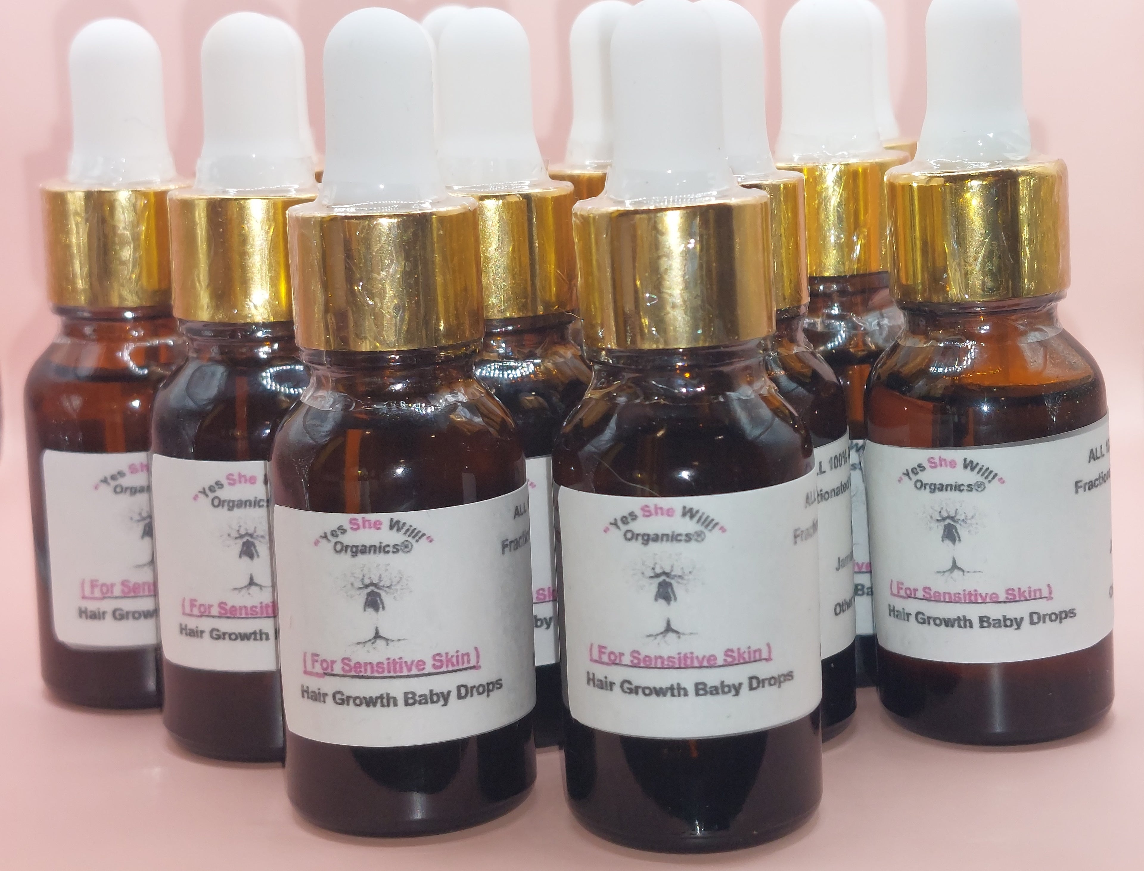 "Yes She Will!" Organics®️Hair Growth Baby Drops (0.5 fl oz glass dropper bottle)